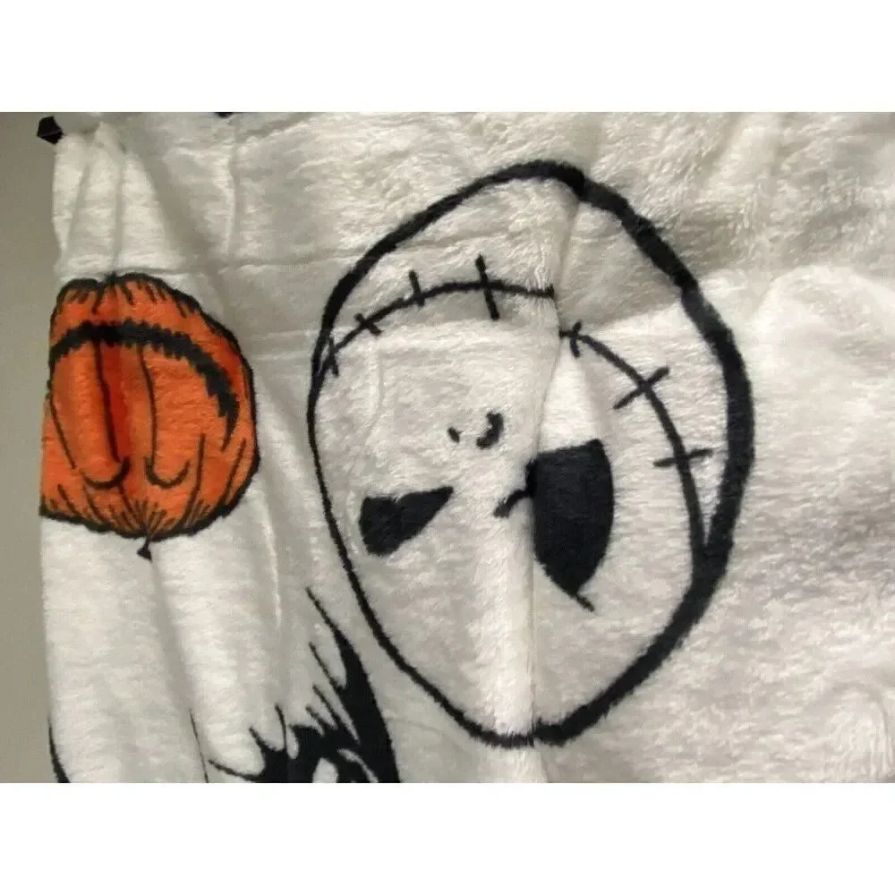 Nightmare Before Christmas Plush Throw Blanket 50X70” Jack Skellington Pumpkin‎